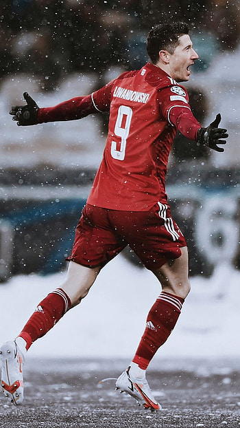 Lewandowski, sports uniform, Bayern Munich, UCL HD phone wallpaper
