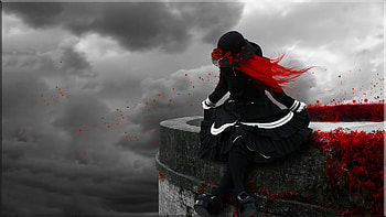 gothic , Dark and sinister, Evil aesthetics, Laptop HD wallpaper