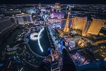 Las Vegas Cityscape, las-vegas, world, city, lights HD wallpaper