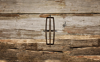 Lincoln wooden logo, , wooden backgrounds, cars brands, Lincoln logo, creative, wood carving, Lincoln HD wallpaper