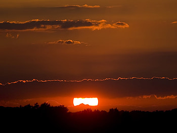 Sienna Sun Down, clouds, sky, sienna, sunset HD wallpaper