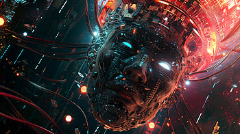 Futuristic AI Mind - Digital Art, artificial intelligence, cyberpunk, Digital Art, futuristic, technology HD wallpaper