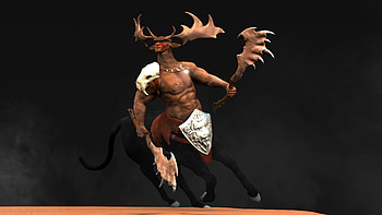 Centaur warrior, ZBrushCentral, Sculpting mastery, Majestic creature HD wallpaper