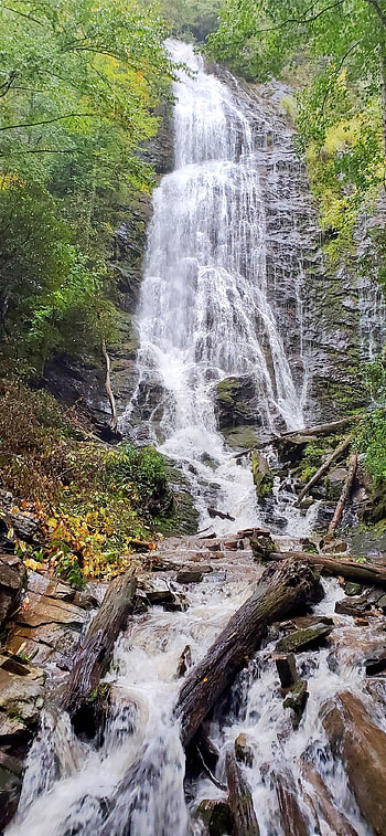 Mingo Falls, Great Smoky Mountains National Park HD phone wallpaper