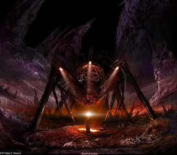 chronoscrape quodpod, space, scfi, alien, other worlds HD wallpaper