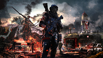 Post Apocalyptic Soldier Artwork HD wallpaper