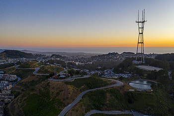Cities, City, Horizon, Road, Evening, Sinuous, Winding HD wallpaper