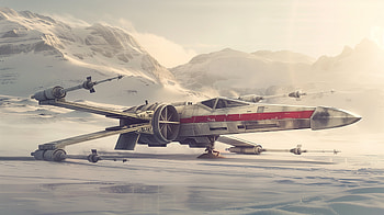 Star Wars X-Wing in the Snow:, Star Wars, snow, X-Wing HD wallpaper