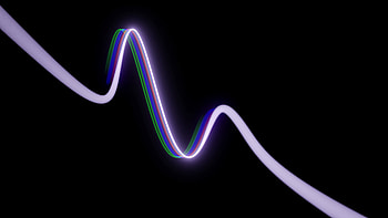 Abstract, Wavy, Color, Glow, Line, Wave, Colored HD wallpaper