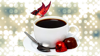 Butterfly Coffee, joe, candy, Firefox theme, chocolates, cafe, butterfly, caffiene, java, coffee, spoon HD wallpaper