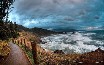 Landscape, Sea, Waves HD wallpaper