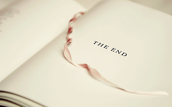 ... the end book page silk bookmark background the end book page silk HD wallpaper