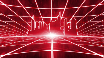 Retro 80s VHS tape video game intro landscape vector arcade wireframe city Stock Video Footage - VideoBlocks HD wallpaper