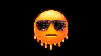 Melting Sunglasses Emoji, emoji, sunglasses, melting HD wallpaper