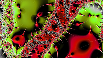 Trippy Psychedelic Fractal, trippy, psychedelic, aesthetic, Abstract, fractal HD wallpaper