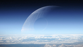 Death Star - Rogue One: A Star Wars Story HD wallpaper