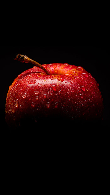 Red fresh apple, , Close-up, Healthy snack HD phone wallpaper