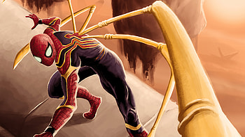 Spider Man Iron Tech Suit , spiderman, superheroes, artwork, artist, artstation HD wallpaper