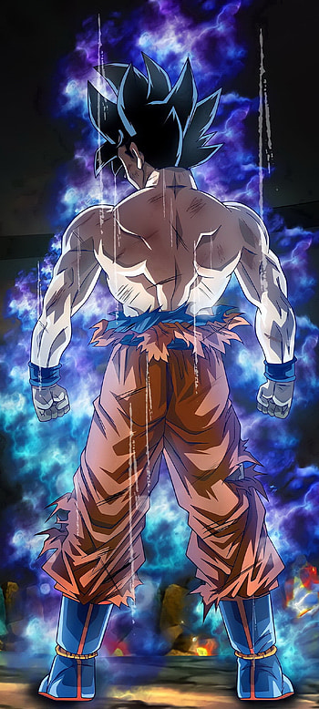 Son Goku, electric blue, fashion design HD phone wallpaper
