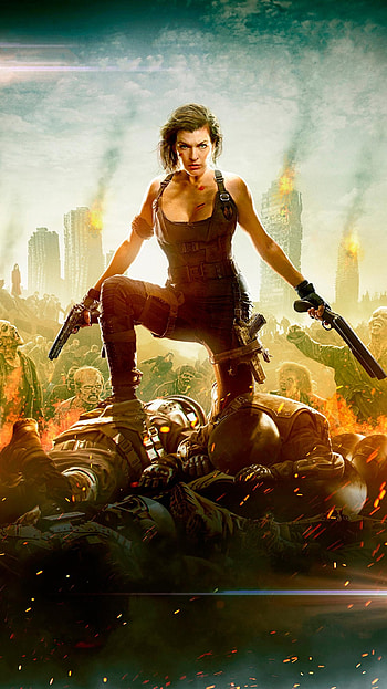 Resident Evil girl, Costume inspiration, High-resolution , Textless artwork HD phone wallpaper