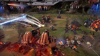 : Mechabellum's Epic Battle Scene, video game, Mechabellum HD wallpaper