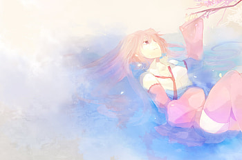 Sakura Miku, awesome, uniform, artistic, nice, digital, cg, hatsune, pink eyes, white, hatsune miku, art, twintail, girl, singer, aqua, pink hair, anime girl, anime, pretty, drawing, virtual, blue, kimono, song, cute, vocaloid, red eyes, beauty, miku, music, painting, vocaloids, thighhighs, water, program, skirt, beautiful, diva, tie, pink, red, sakura, cool, idol HD wallpaper