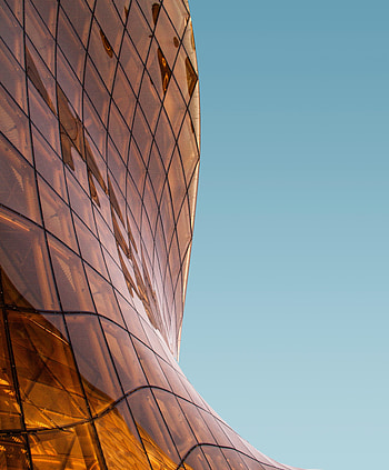Golden building facade, architecture HD phone wallpaper