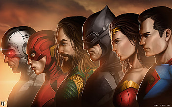 Justice League Movie Artwork, justice-league, superman, wonder-woman, batman, cyborg, flash, aquaman, artwork, artist, superheroes HD wallpaper