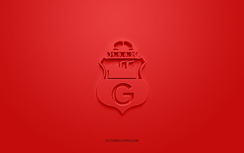 Club Deportivo Guabira, creative 3D logo, red background, Bolivia Primera Division, 3d emblem, Bolivian football Club, Bolivia, 3d art, football, Club Deportivo Guabira3d logo HD wallpaper