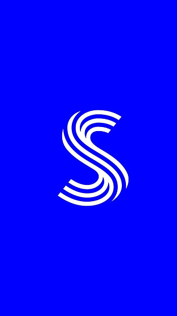 S For Lively, Creative Design, Blue Background HD phone wallpaper