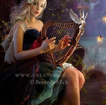 lady, abstract, fantasy, art HD wallpaper