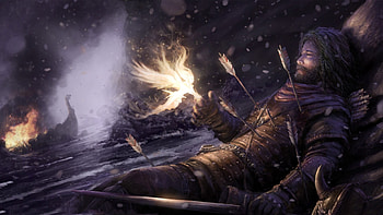 Fairy-With-Dying-Warrior-- HD wallpaper