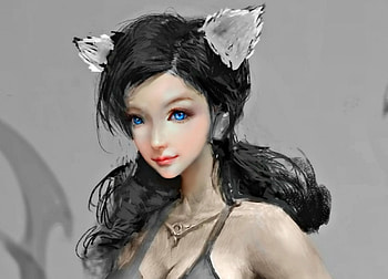 Ahri, fantasy, ears, xck, girl, fox, woman, nine tails HD wallpaper