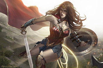 Diana Prince Art, wonder-woman, superheroes, artist, artwork, deviantart, digital-art HD wallpaper