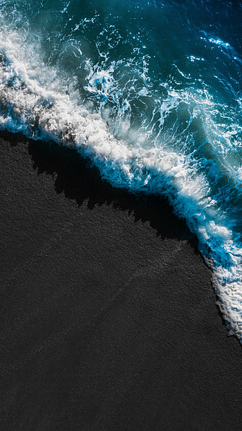 Beach, electric blue, water resources, blue, peace, black, water HD phone wallpaper