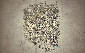 Patterns, Vector, Dog, Lines, Form, Forms HD wallpaper