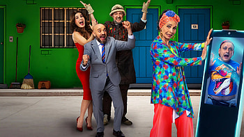 Vecinos — Colorful Neighborhood Cast HD wallpaper