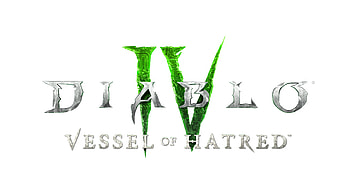 Diablo IV: Vessel of Hatred Logo, Video Game HD wallpaper
