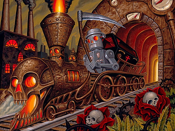 Death Train, train, gone, end, death HD wallpaper