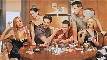 Joey Tribbiani, Poker game, Rachel Green, Chandler Bing HD wallpaper