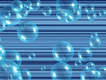 Bubbles, blue HD wallpaper