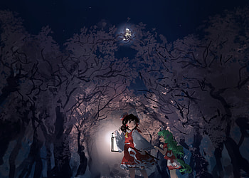 Reimu Hakurei & Komano Aunn, Aunn Komano, Reimu Hakurei, Anime, Touhou HD wallpaper