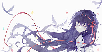 Homura Akemi, Homura Akemi, Anime, Puella Magi Madoka Magica HD wallpaper