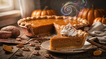 Golden Harvest Sweet Potato Pie —, Sweet Potato Pie, Pumpkin Pie, Whipped Cream HD wallpaper