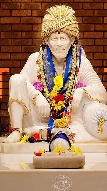 Sai Baba Live, Marble Statue, god sai baba HD phone wallpaper