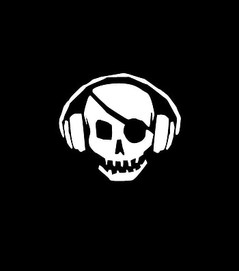 Pirate's skull, music, minimal, heads HD phone wallpaper