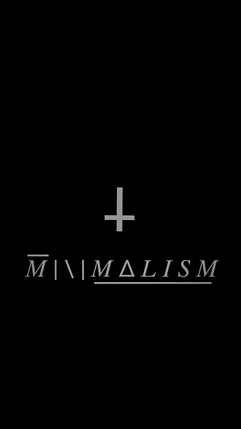 Minimalism, symbol, Aesthetic, quote, black HD phone wallpaper