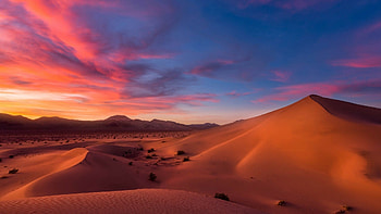 Vast desert, Nature's vastness, Endless horizons, Timeless serenity HD wallpaper