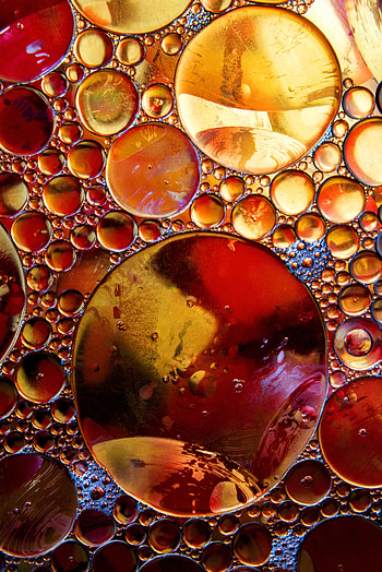 Bubbles, Macro, Circles, Close-Up, Liquid HD phone wallpaper