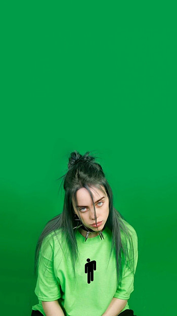 Billie Eilish, Green , Awesome visuals, quality HD phone wallpaper